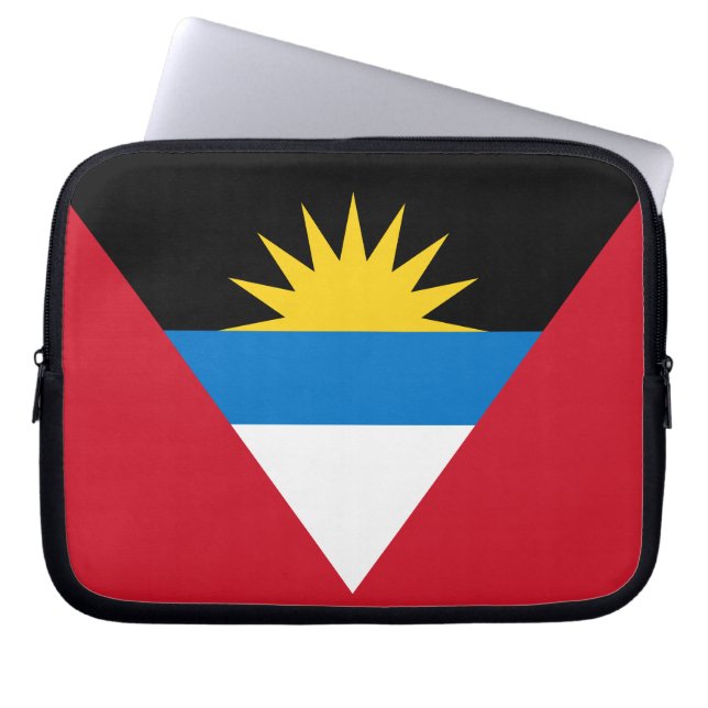 Capa Para Notebook Bandeira Patriótica de Antígua e Barbuda (Frente)