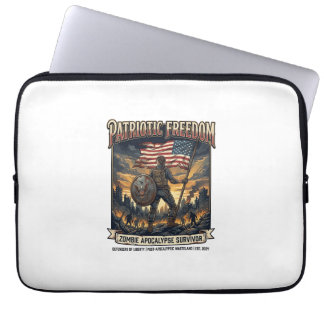 Capa Para Notebook Bandeira Patriótica de Ferrugem Sobrevivente Apoca