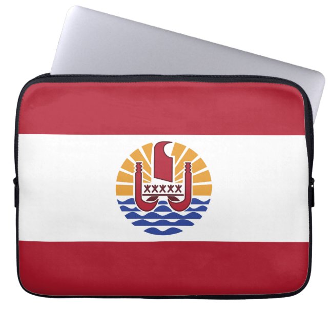 Capa Para Notebook bandeira Polinésia Francesa (Frente)