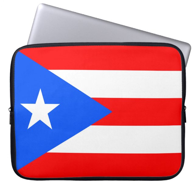 Capa Para Notebook Bandeira Porto Rico (Frente)