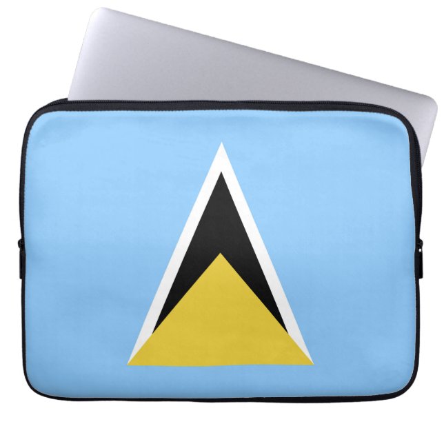 Capa Para Notebook bandeira santo Lúcia (Frente)