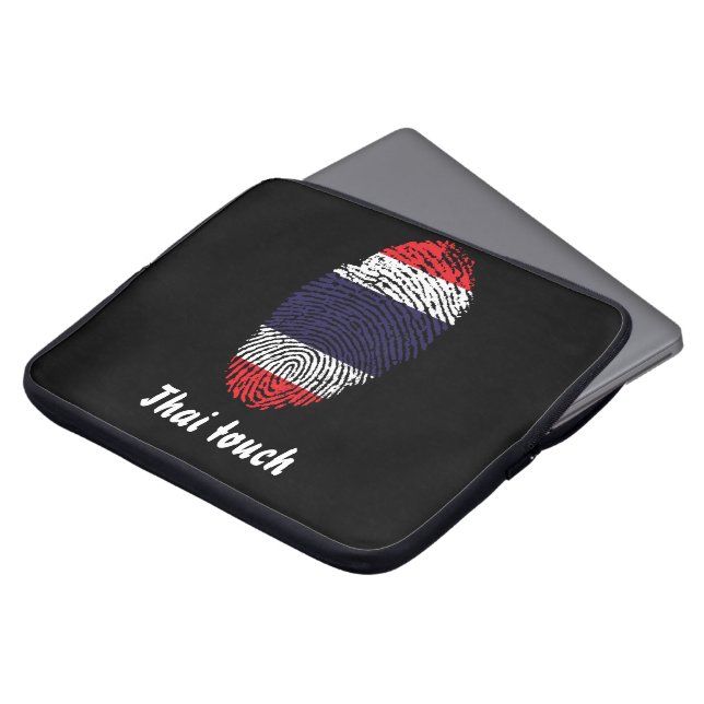 Capa Para Notebook Bandeira tailandesa da impressão digital do toque (Frente Topo)