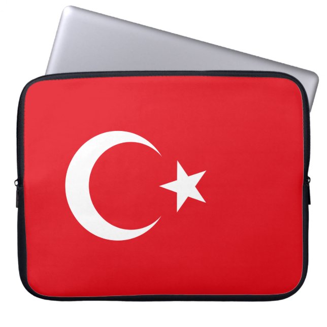 Capa Para Notebook Bandeira Turca (Turquia) (Frente)