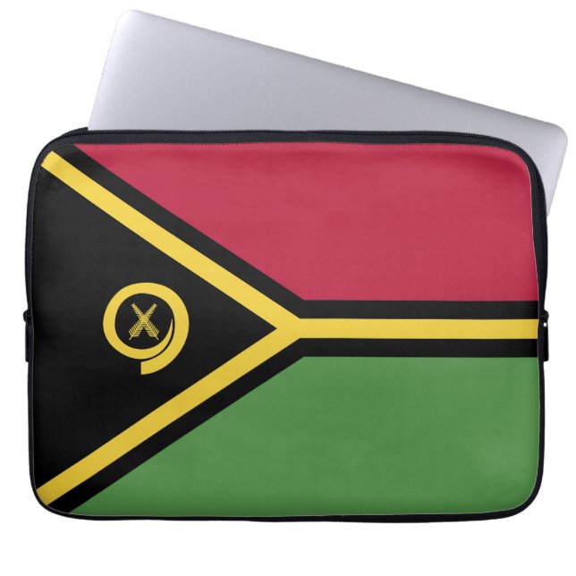 Capa Para Notebook Bandeira Vanuatu (Frente)