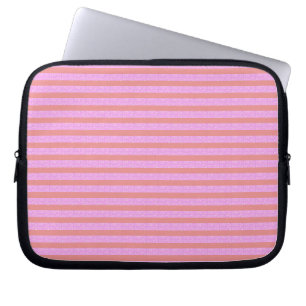 Capa Para Notebook Bandeja de Eletrônicos Geométricos com Faixa Rosa-