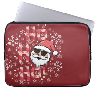 Capa Para Notebook Bandeja de servir Natal Cool Retro Santa