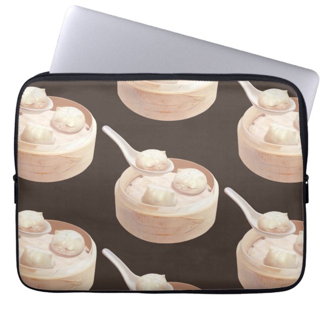 Capa Para Notebook Bao Baby - Tea Time Bao Buddies (Frente)