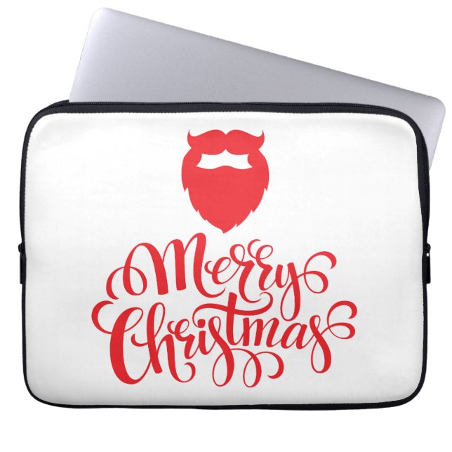 Capa Para Notebook Barba Papai noel de Natal (Frente)