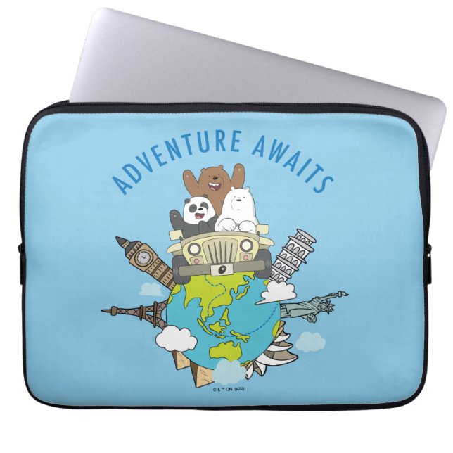 Capa Para Notebook Bare Bears - Aventura Aguarda (Frente)