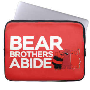 Capa Para Notebook Bare Bears - Bear Brothers Abide
