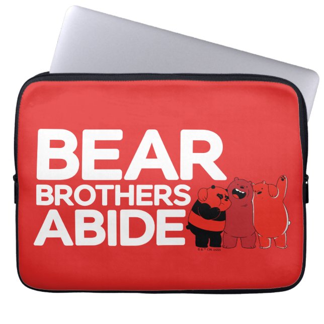 Capa Para Notebook Bare Bears - Bear Brothers Abide (Frente)