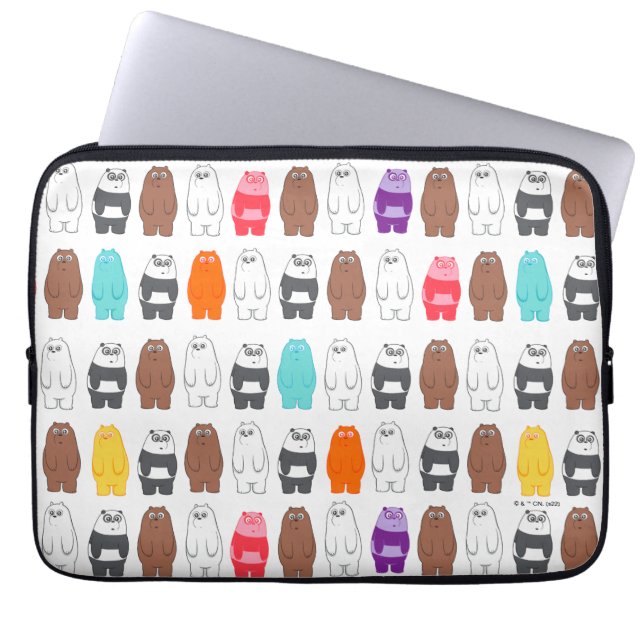Capa Para Notebook Bare Bears Colorful Bear Patterno (Frente)