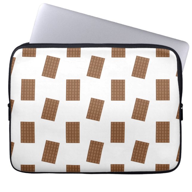 Capa Para Notebook Bares de chocolate Fundo branco (Frente)