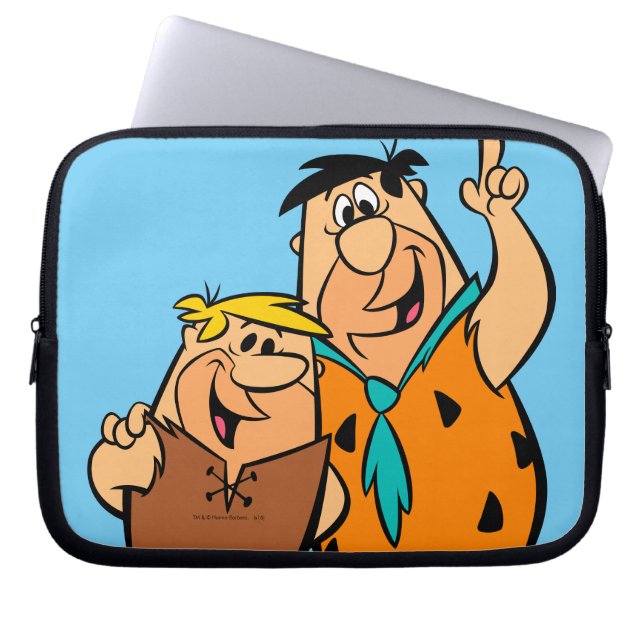 Capa Para Notebook Barney Rubble e Fred Flintstone (Frente)