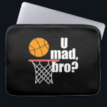Capa Para Notebook Basball Madness<br><div class="desc">U Mad Bro? Um presente de excelente para dar a alguém para a temporada de basquete.</div>