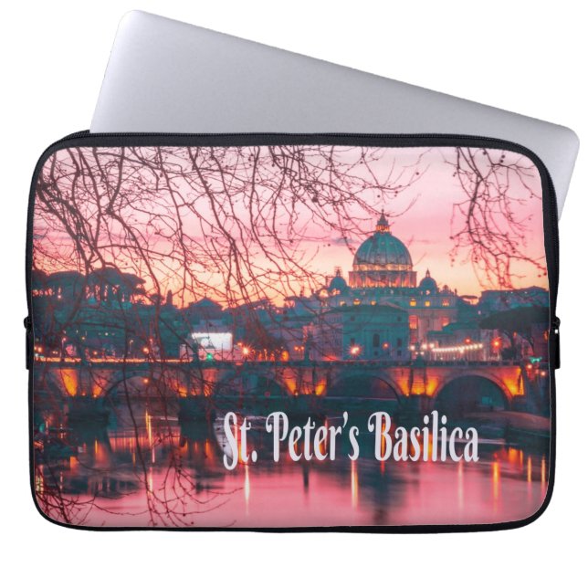 Capa Para Notebook Basilica de Peter, Roma, Itália (Frente)