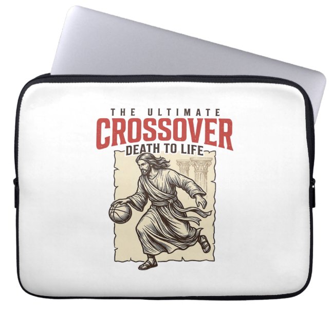 Capa Para Notebook Basquete Cristão Crossover Definitivo Vintage (Frente)