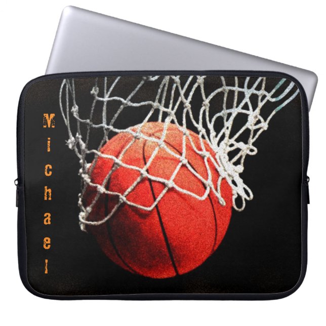 Capa Para Notebook Basquete Seu Nome (Frente)