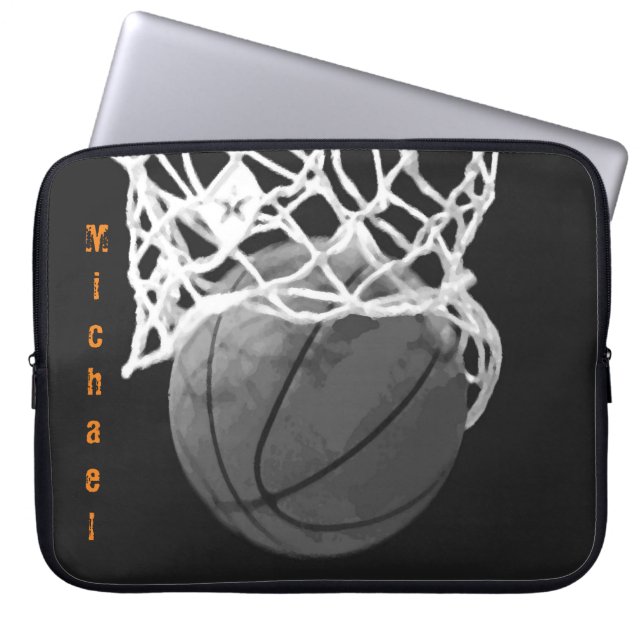 Capa Para Notebook Basquete Seu Nome Personalizável (Frente)