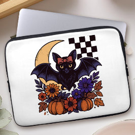 Capa Para Notebook Bat De Halloween Com Estética Gótica Da Lua