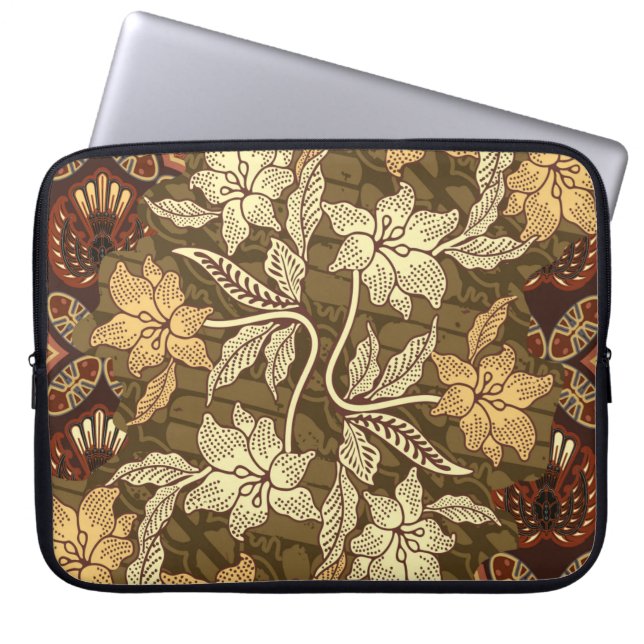 Capa Para Notebook Batifos indonésios com patamar de fauna e flora (Frente)