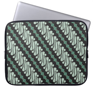 Capa Para Notebook Batik Parang Yogyakarta: Padrão Moderno da Flora