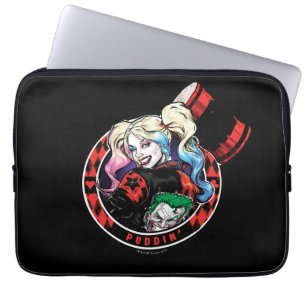 Capa Para Notebook Batman Harley Quinn Winking Com Mallet