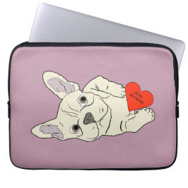 Capa Para Notebook Be my Valentine, dog