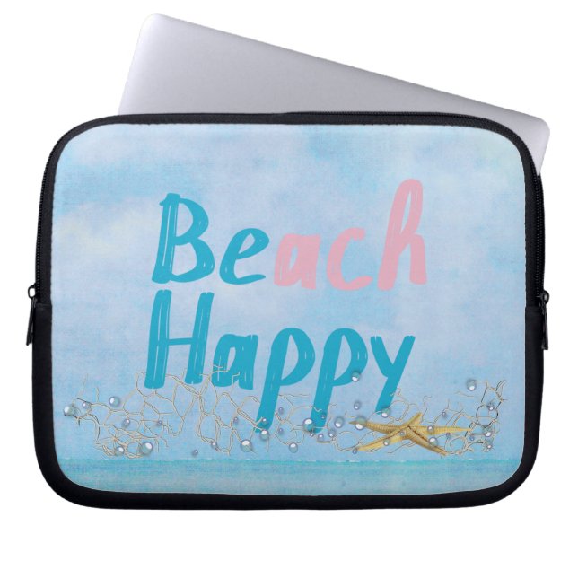 Capa Para Notebook Beach Happy Starfish (Frente)