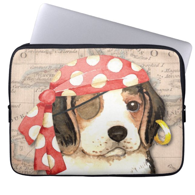 Capa Para Notebook Beagle Pirate (Frente)