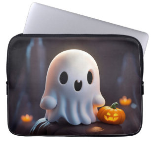 Capa Para Notebook Bebê Fantasma Caráter de Dia das Bruxas