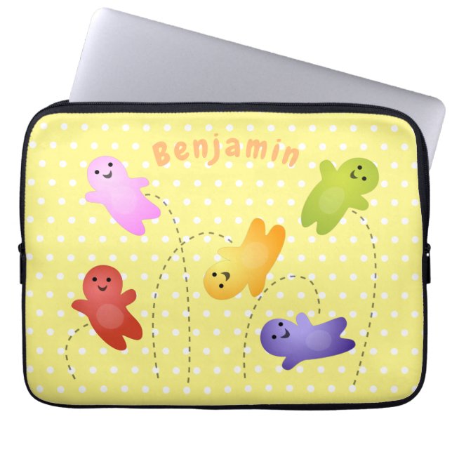 Capa Para Notebook Bebês bonitos de geleia doce desenho animado (Frente)