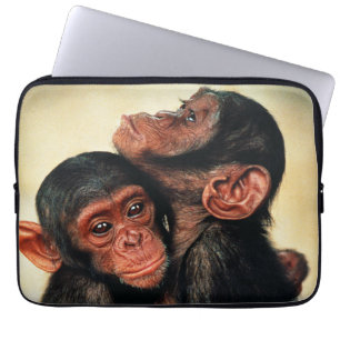 Capa Para Notebook Bebês Mais Pobres   Chimpanzé Hug