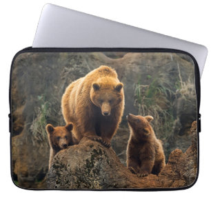 Capa Para Notebook Bebês Mais Pobres Família Brown Bear