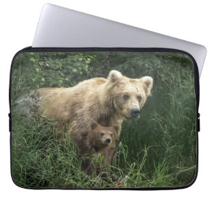 Capa Para Notebook Bebês Mais Pobres Urso-Da-Mama E Cubos