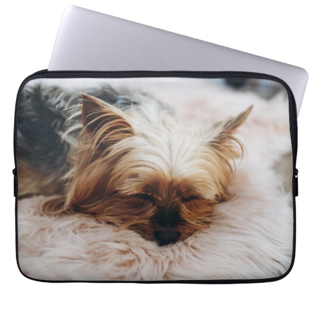 Capa Para Notebook Bebês Mais Pobres | Yorkshire Terrier (Frente)