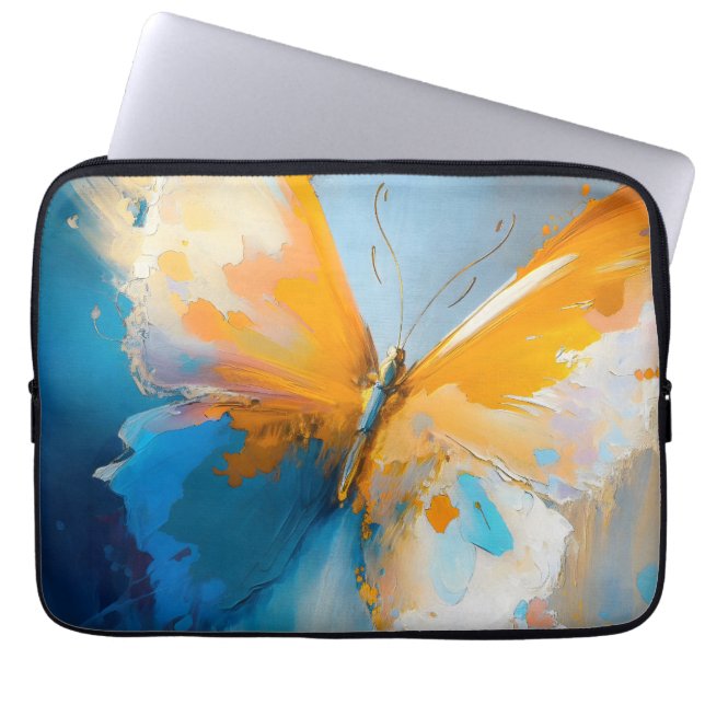 Capa Para Notebook Becoming Light – Abstract Butterfly In Motion (Frente)