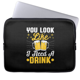Capa Para Notebook Beer Drinker Preciso De Uma Cerveja Bebida Anivers