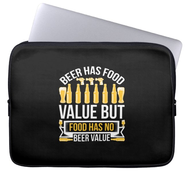 Capa Para Notebook Beer Tem Valor Comida Aniversário (Frente)