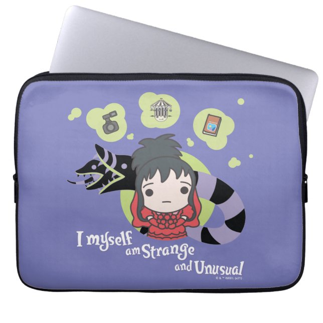 Capa Para Notebook Beetlesumo | Chibi Lydia "Estranho e incomum" (Frente)