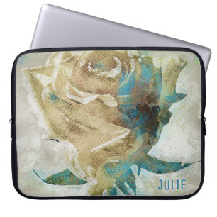 Capa Para Notebook bege e Rosa azul