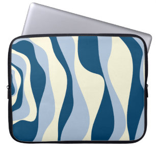 Capa Para Notebook Bei e Fluxo 4 - Azul Escuro, Azul Claro e Creme