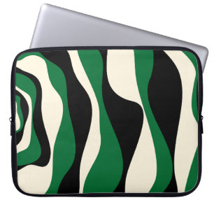 Capa Para Notebook Bei e Fluxo 4 em Verde, Creme e Preto
