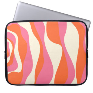 Capa Para Notebook Bei e Fluxo 4 - Rosa, Laranja e Creme
