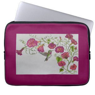 Capa Para Notebook Beija-flor-de-Bolsa de laptop rosa