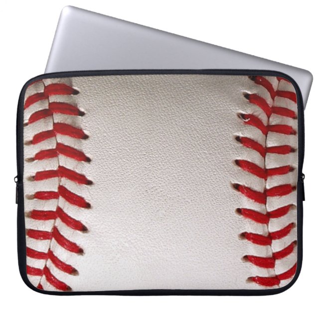 Capa Para Notebook Beisebol Clássico e Softbol Costura Vermelha (Frente)