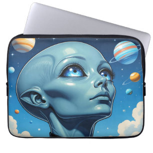 Capa Para Notebook Bela Alienígena Extraterrestre Sendo