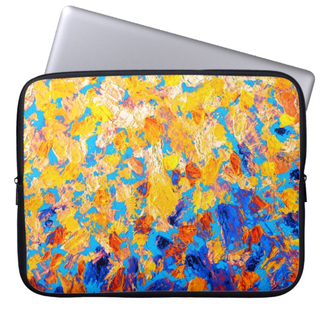 Capa Para Notebook Bela imagem pictórica dab etuke de guache feito à  (Frente)