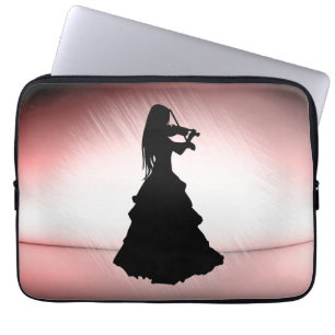 Capa Para Notebook Bela Menina Cigana Toca Violino