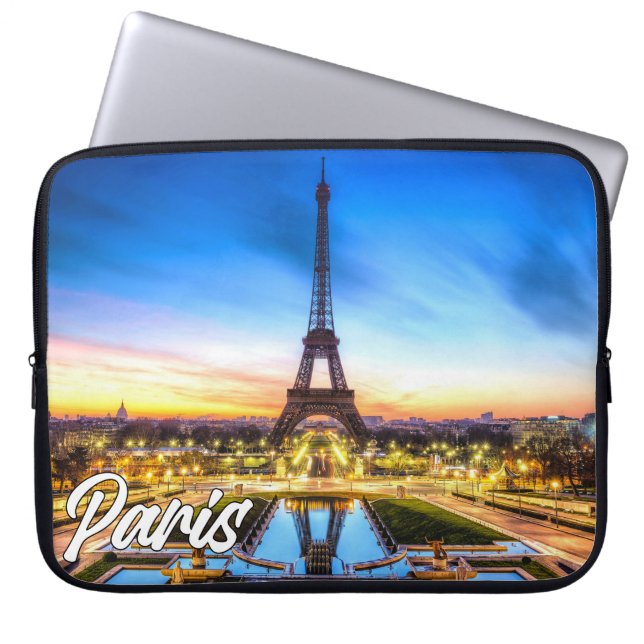 Capa Para Notebook Bela Paris, França | Torre Eiffel (Frente)